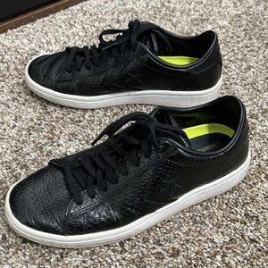 Faux Leather Converse shoes